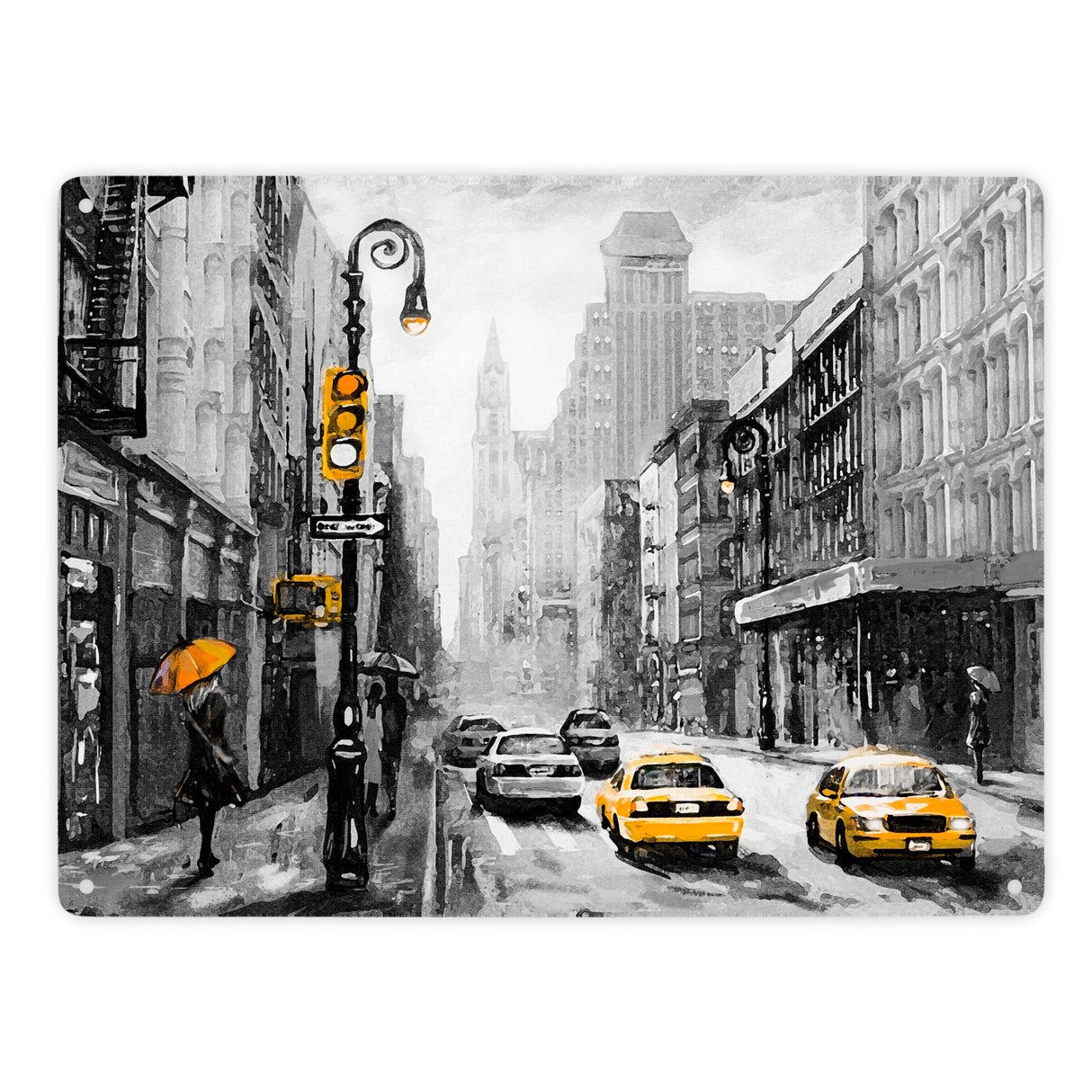 New York City Taxi Metallschild