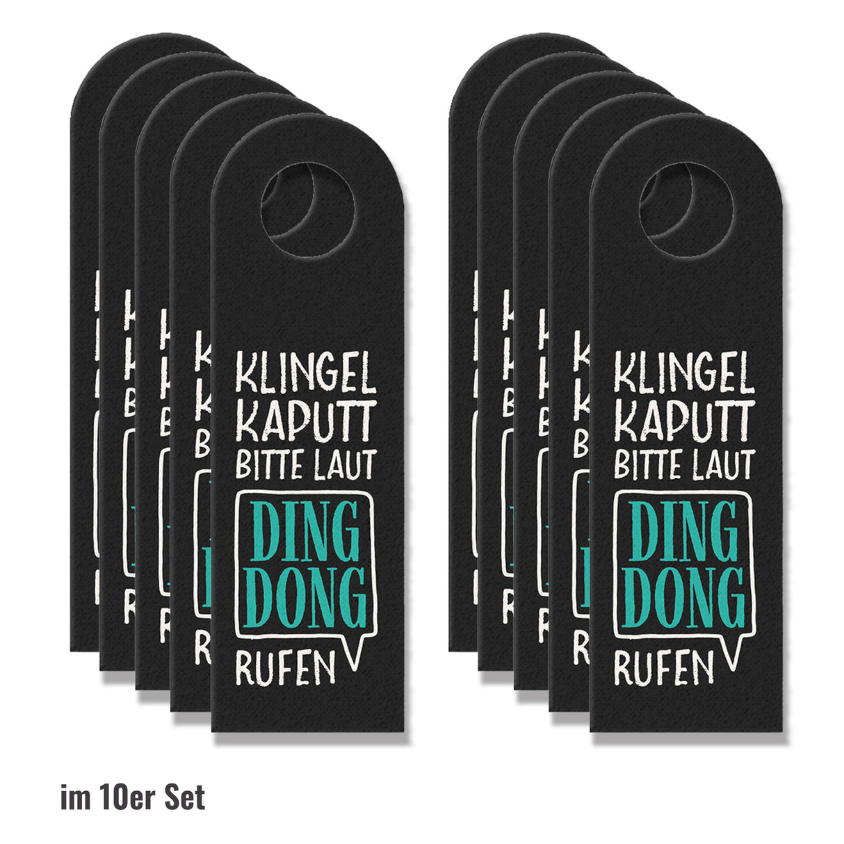 Klingel kaputt, bitte laut Ding Dong rufen Türhänger - Haustüre Zimmertüre Gast Besuch klingel klingeln