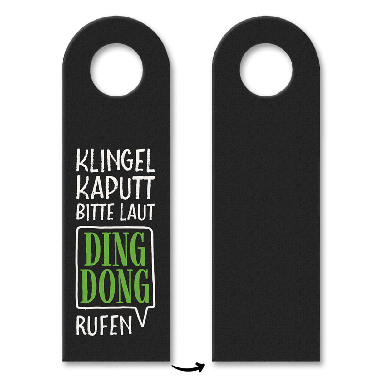 Klingel kaputt, bitte laut Ding Dong rufen Türhänger - Haustüre Zimmertüre Gast Besuch klingel klingeln