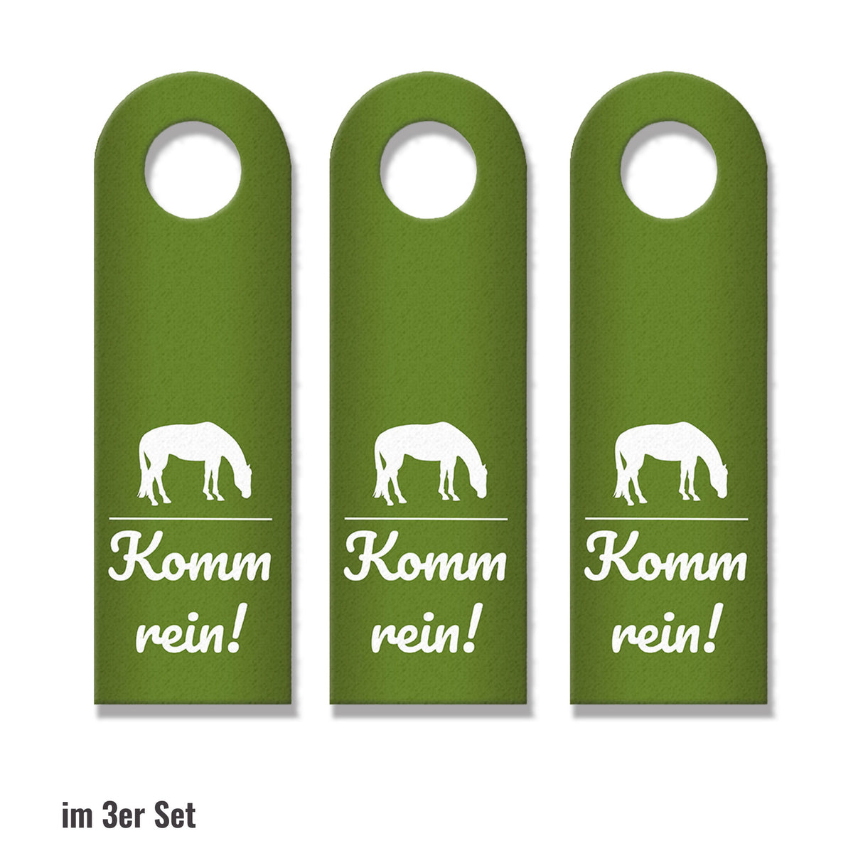 Komm rein - Ich will meine Ruhe Türhänger mit Pferd Motiv