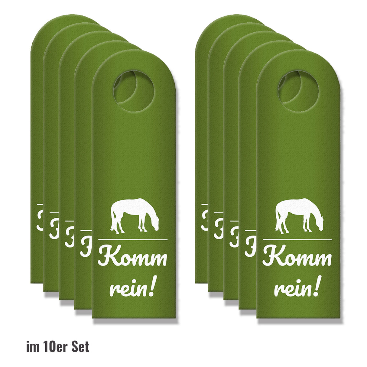 Komm rein - Ich will meine Ruhe Türhänger mit Pferd Motiv