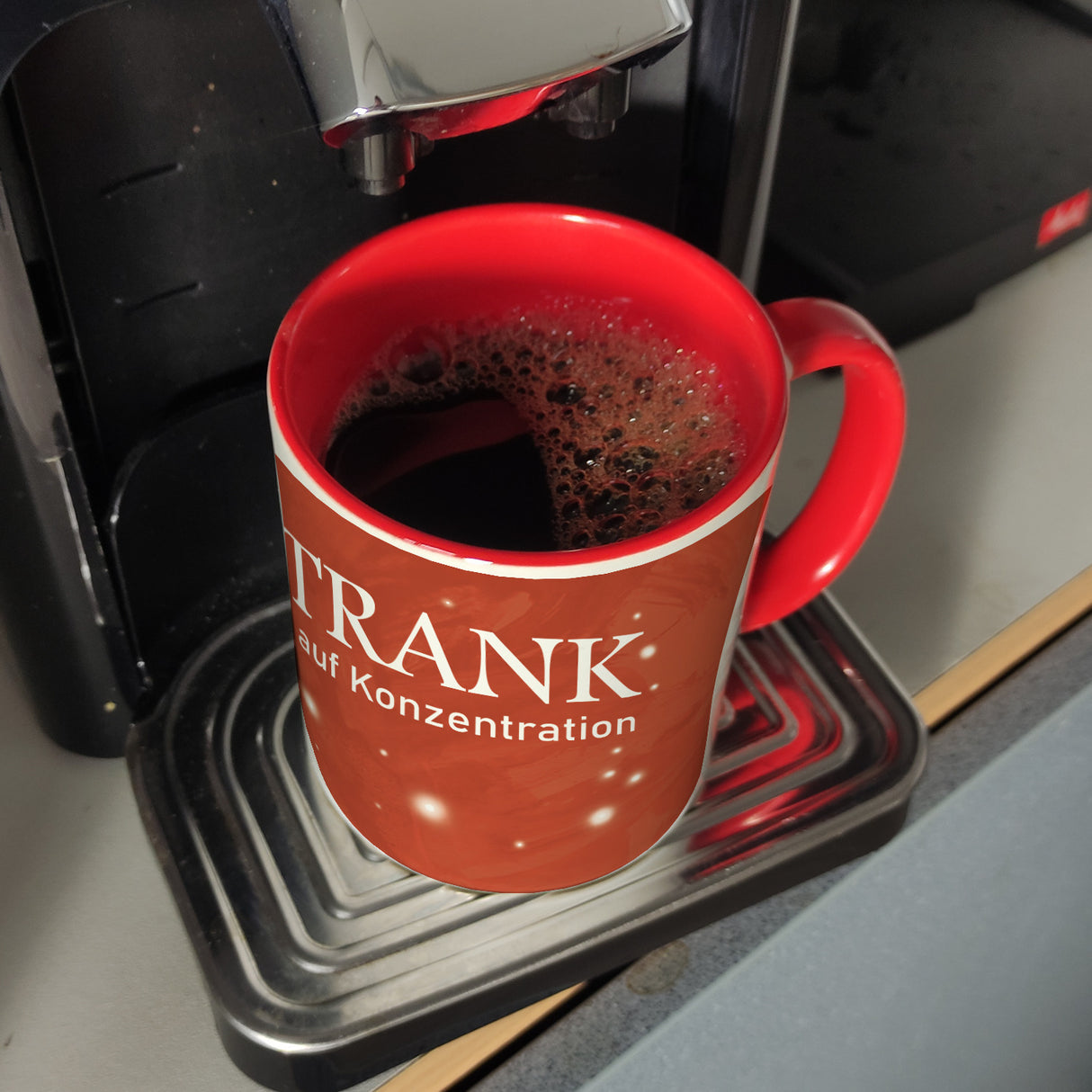 Kaffeebecher mit Heiltrank Motiv für alle Nerds und Geeks