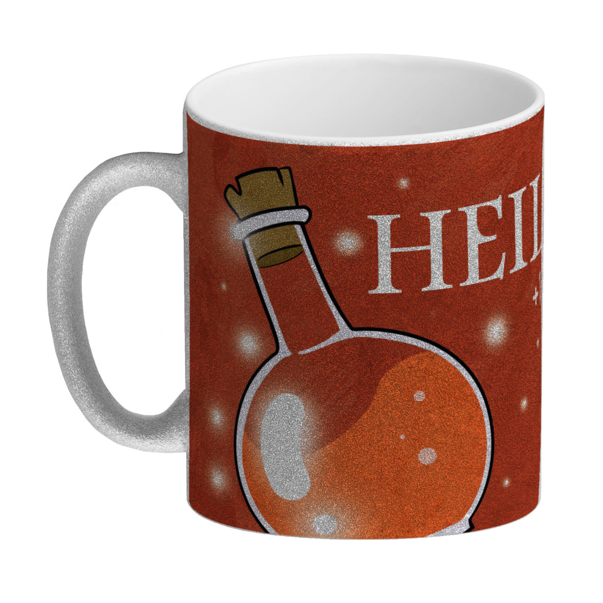 Kaffeebecher mit Heiltrank Motiv für alle Nerds und Geeks