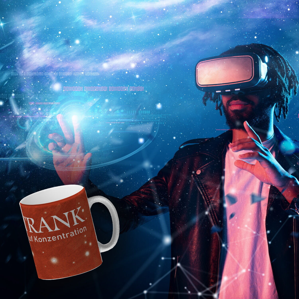 Kaffeebecher mit Heiltrank Motiv für alle Nerds und Geeks