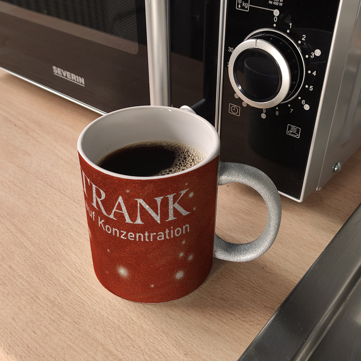 Kaffeebecher mit Heiltrank Motiv für alle Nerds und Geeks