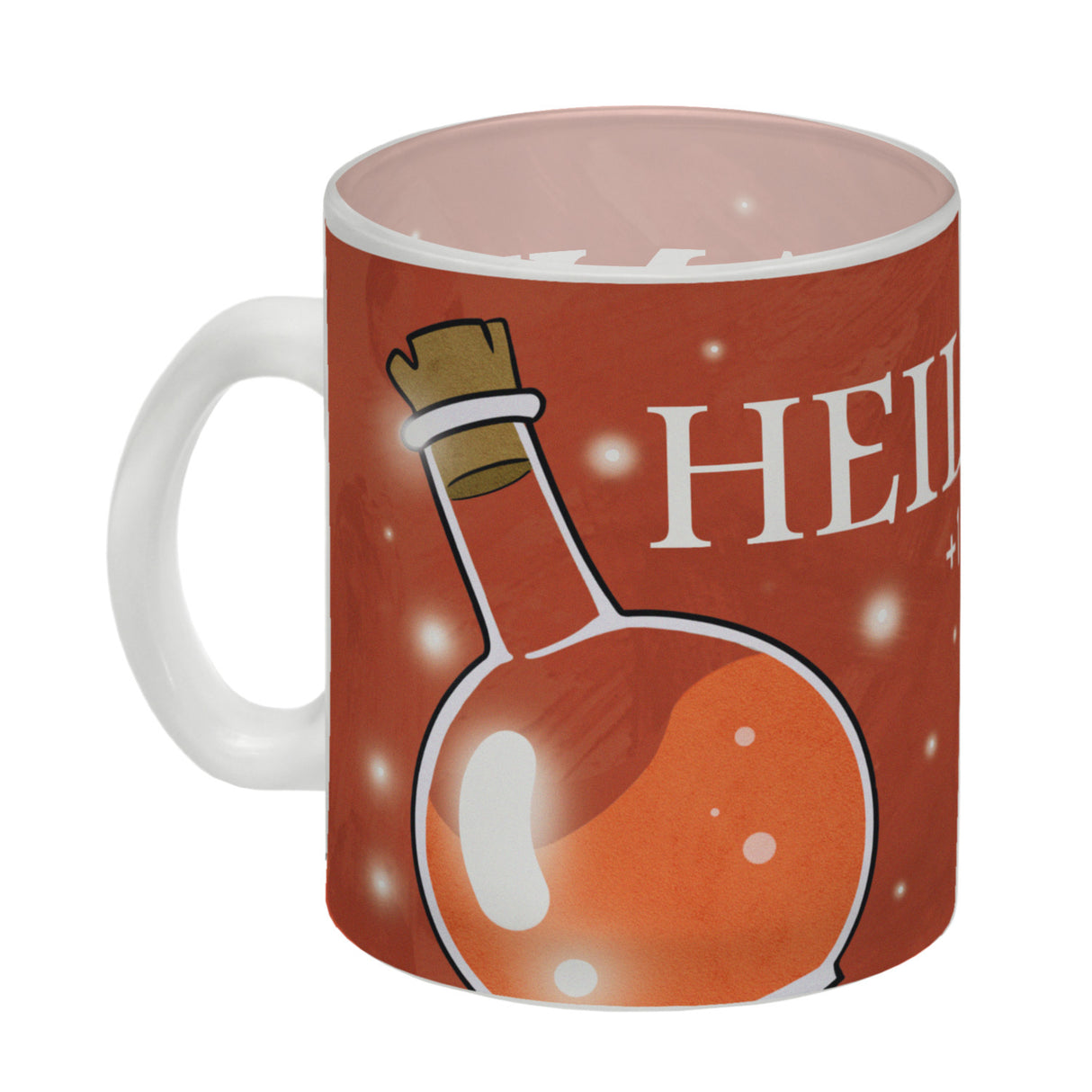 Kaffeebecher mit Heiltrank Motiv für alle Nerds und Geeks