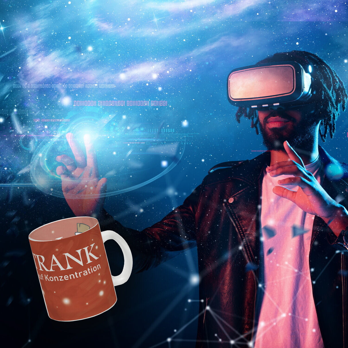 Kaffeebecher mit Heiltrank Motiv für alle Nerds und Geeks