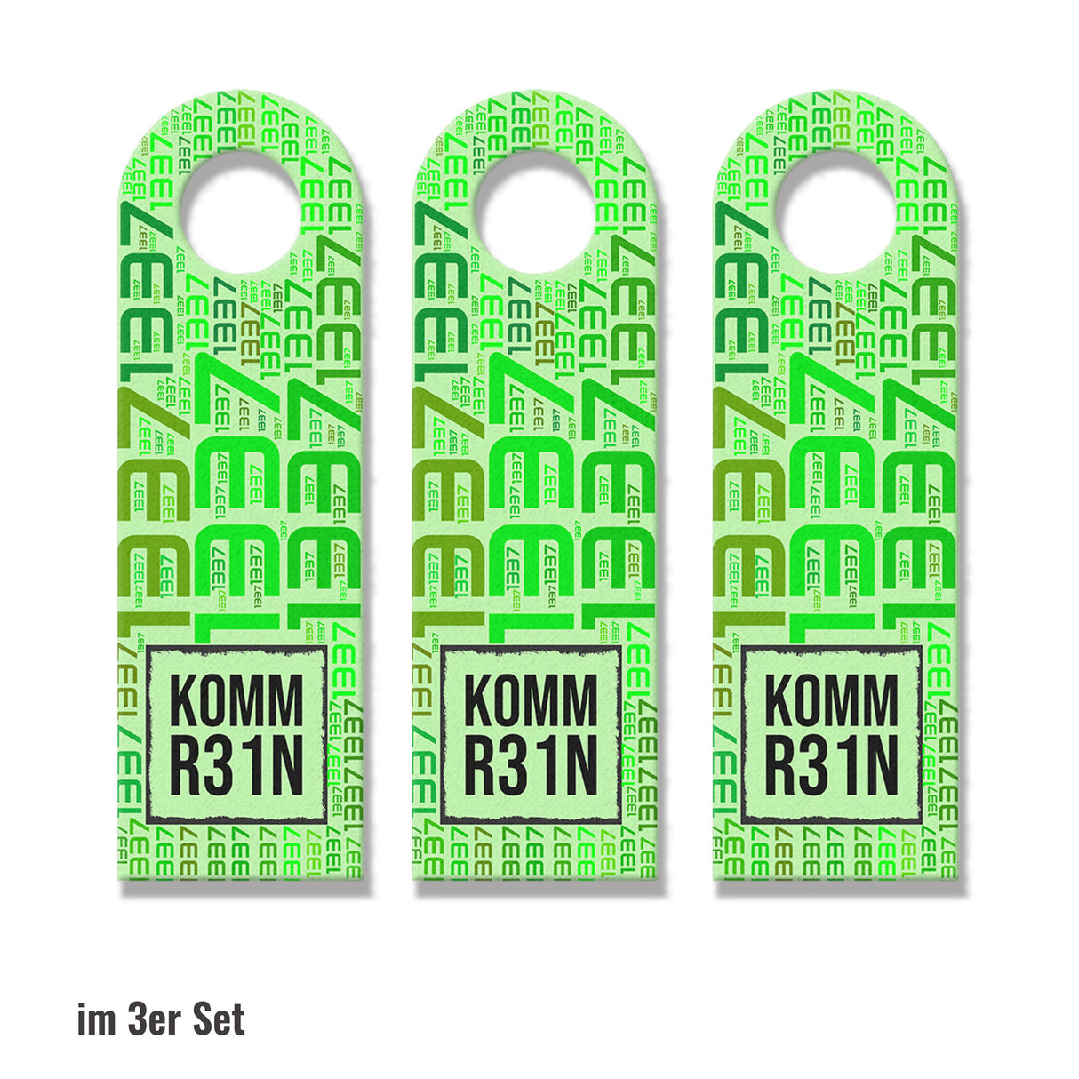 Türhänger Komm Rein - Nicht Eintreten 1337 5P34K Leet Speak