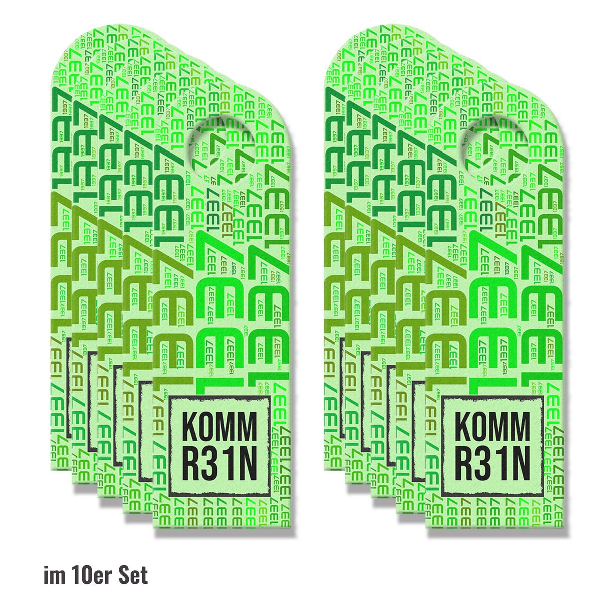 Türhänger Komm Rein - Nicht Eintreten 1337 5P34K Leet Speak