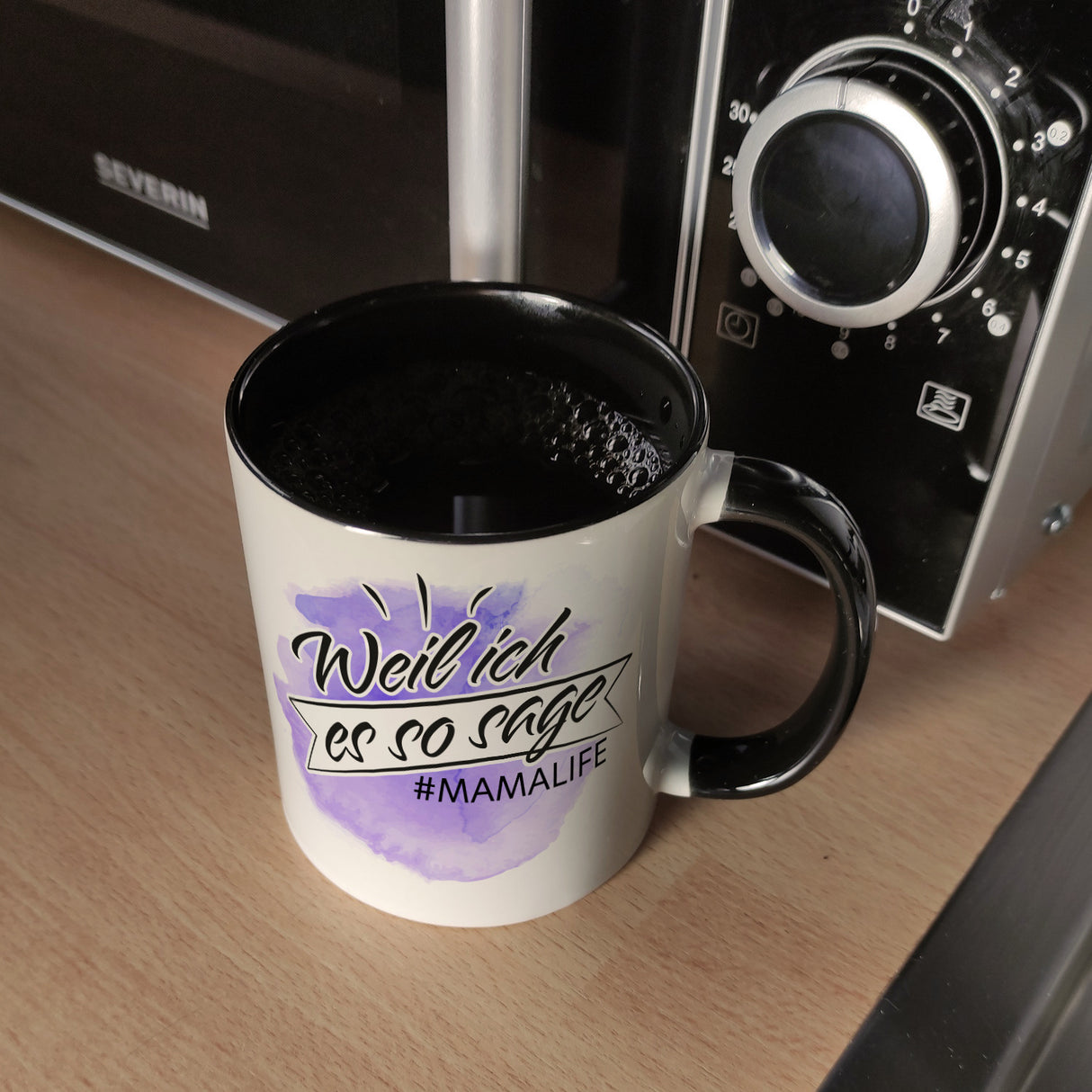 Mamalife, Weil ich es sage Kaffeebecher mit Wasserfarbenmotiv