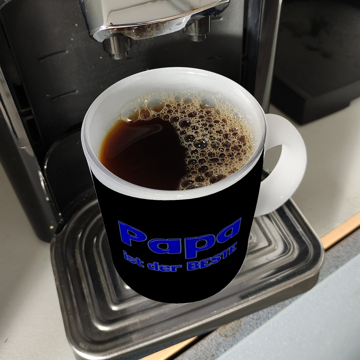 Papa ist der Beste Kaffeebecher und Blau