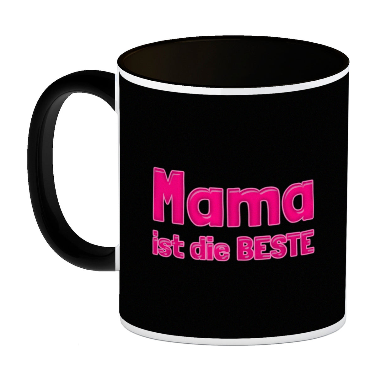 Mama ist die Beste Kaffeebecher und Pink