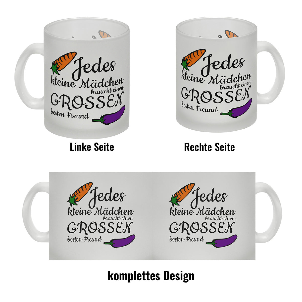 Jedes kleine Mädchen braucht einen Großen besten Freund Kaffeebecher Tasse