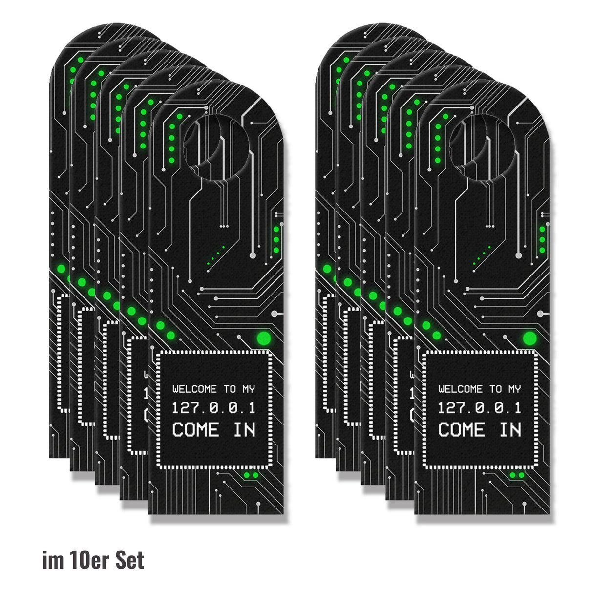 Hacker Nerd Türhänger Welcome to my 127.0.0.1 and cul MTFBWY
