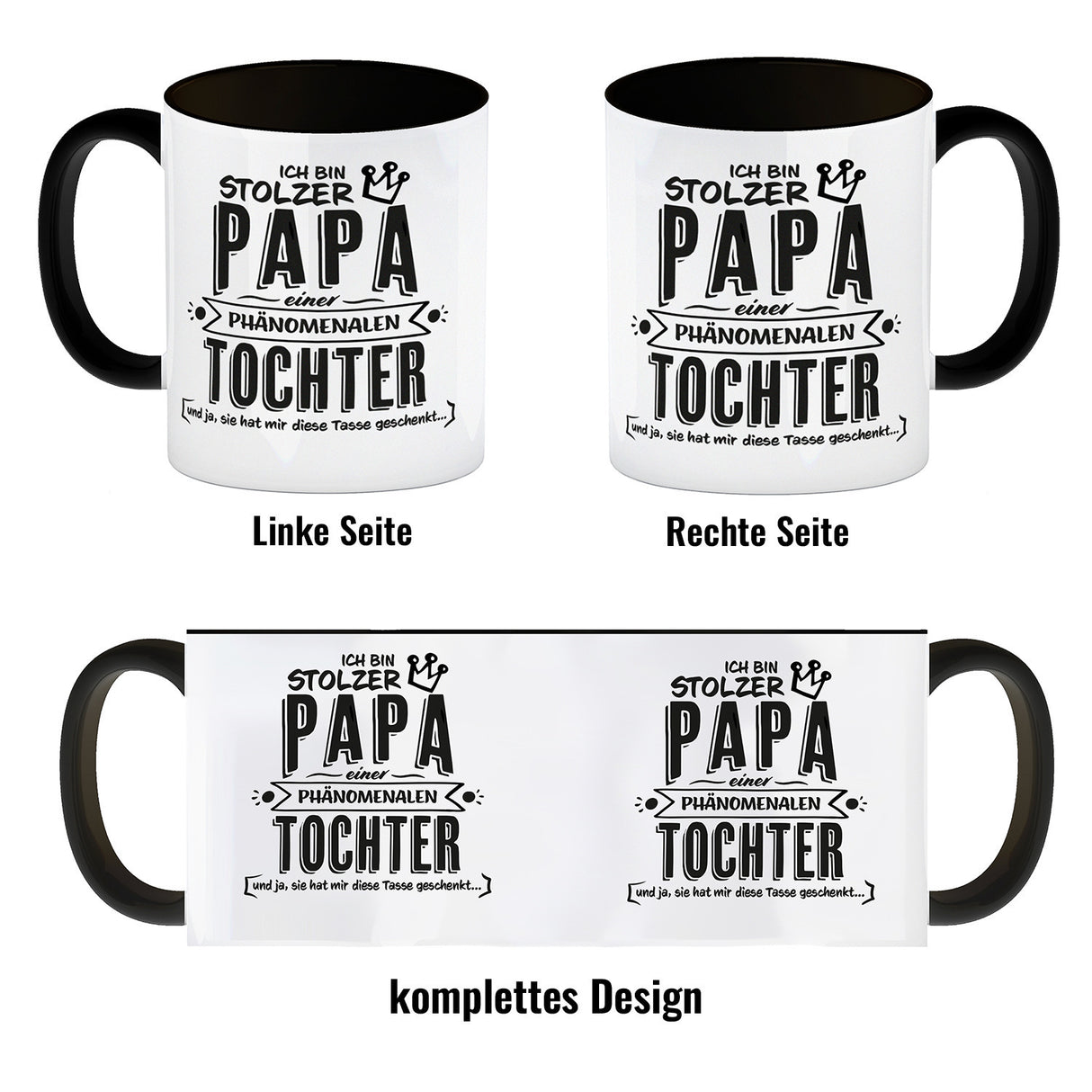 Ich bin stolzer Papa einer phänomenalen Tochter Kaffeebecher