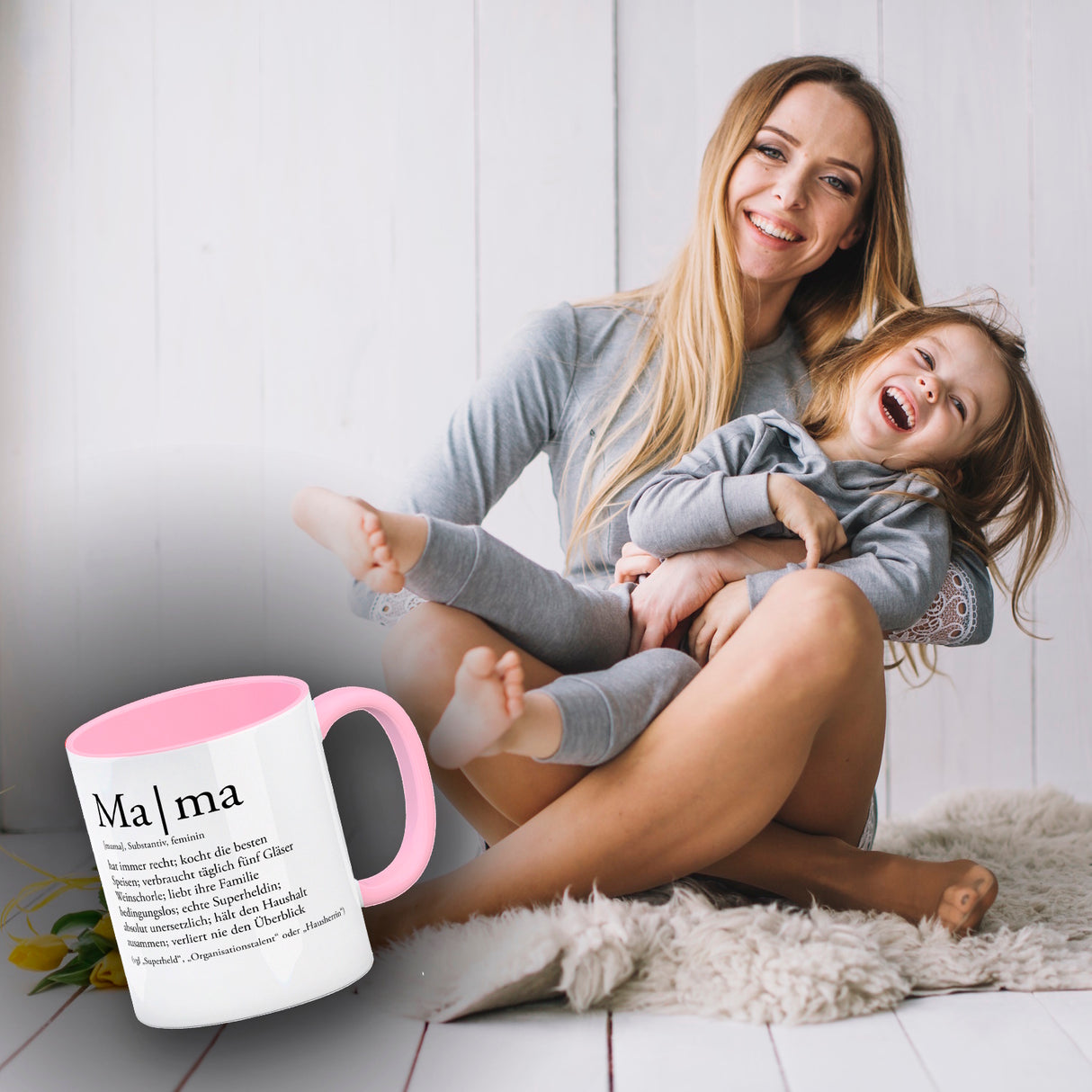 Mama Kaffeebecher mit lustiger Worterklärung