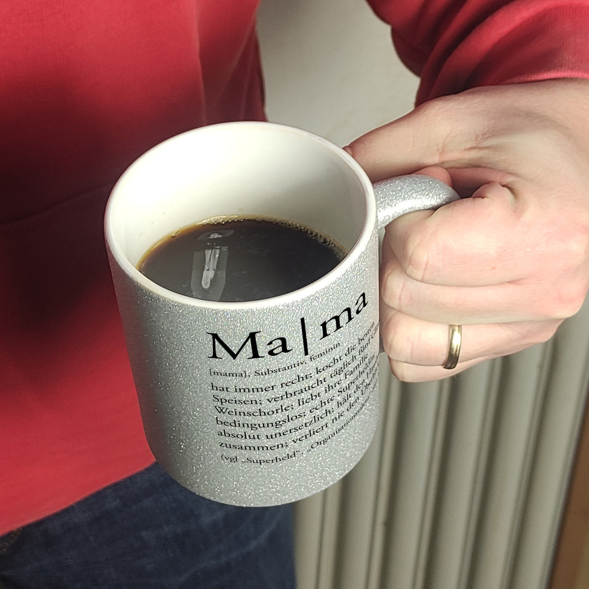 Mama Kaffeebecher mit lustiger Worterklärung