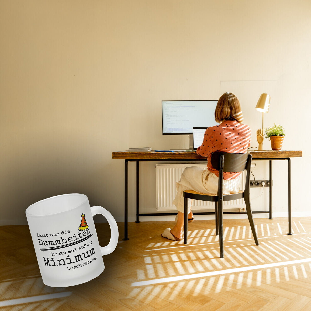 Heute mal keine Dummheiten im Büro Kaffeebecher