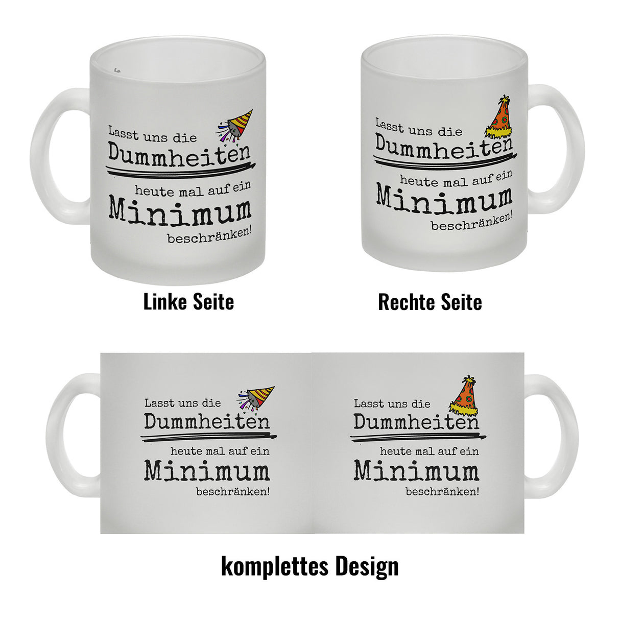 Heute mal keine Dummheiten im Büro Kaffeebecher