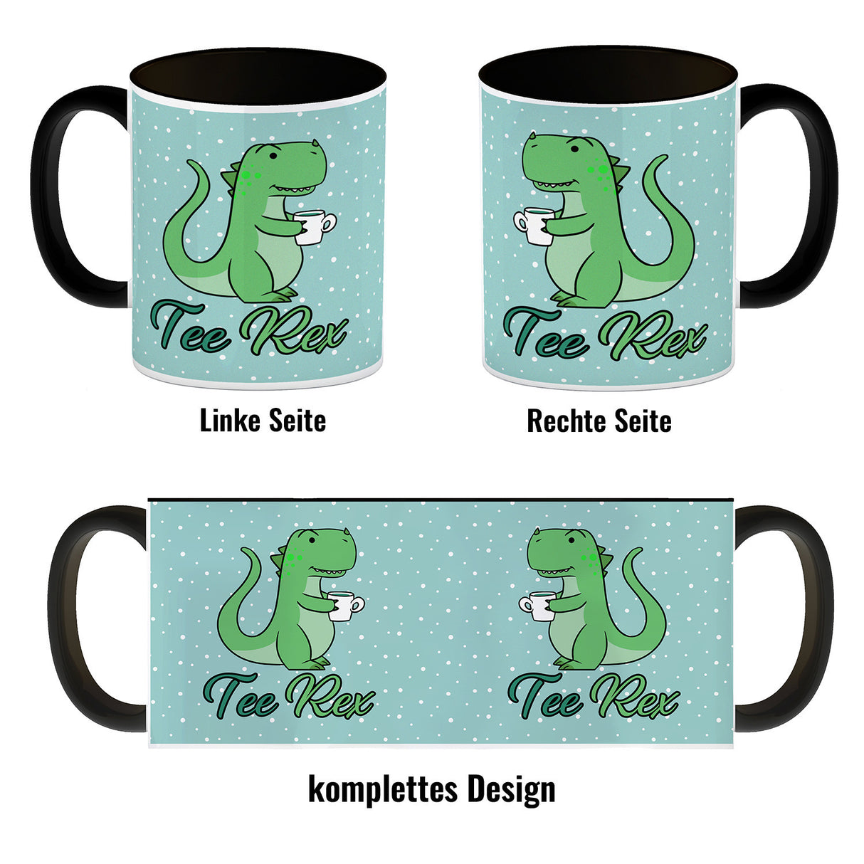 Tee Rex Kaffeebecher mit lustigem T-Rex Dino
