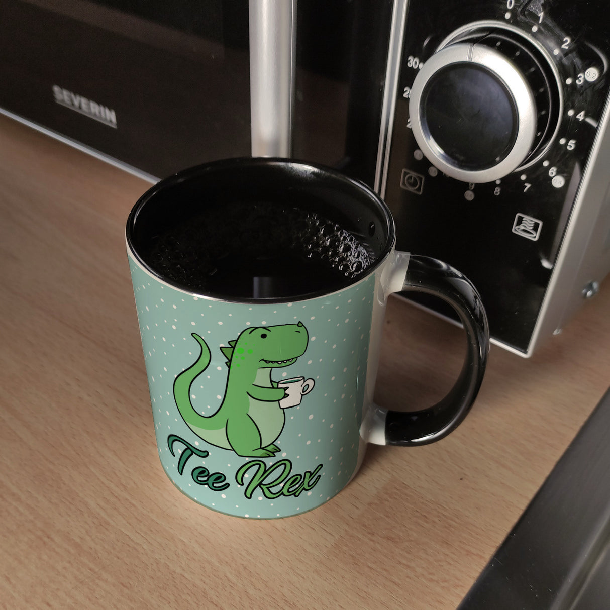 Tee Rex Kaffeebecher mit lustigem T-Rex Dino