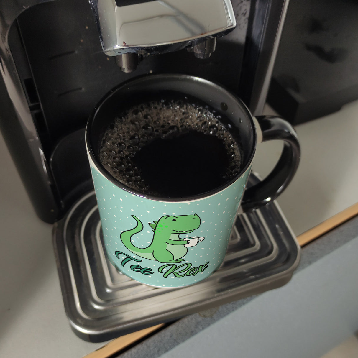 Tee Rex Kaffeebecher mit lustigem T-Rex Dino