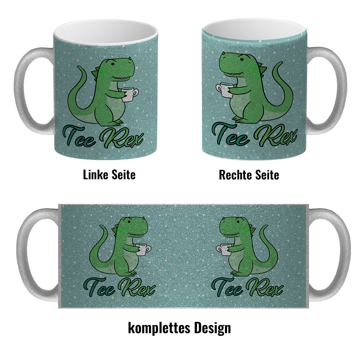 Tee Rex Kaffeebecher mit lustigem T-Rex Dino