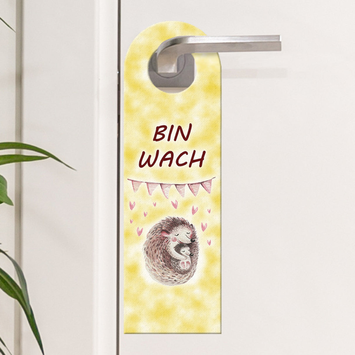 Reh Mama und Rehkitz Türhänger - Baby schläft oder ist wach