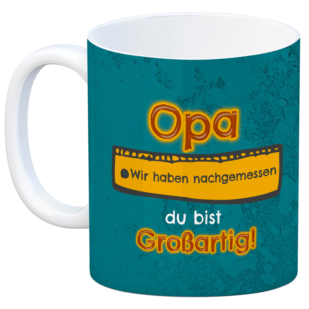 Kaffeebecher Papa du bist großartig - Meterstab Vatertag Geschenk