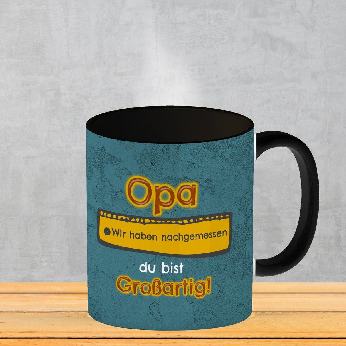 Kaffeebecher Papa du bist großartig - Meterstab Vatertag Geschenk