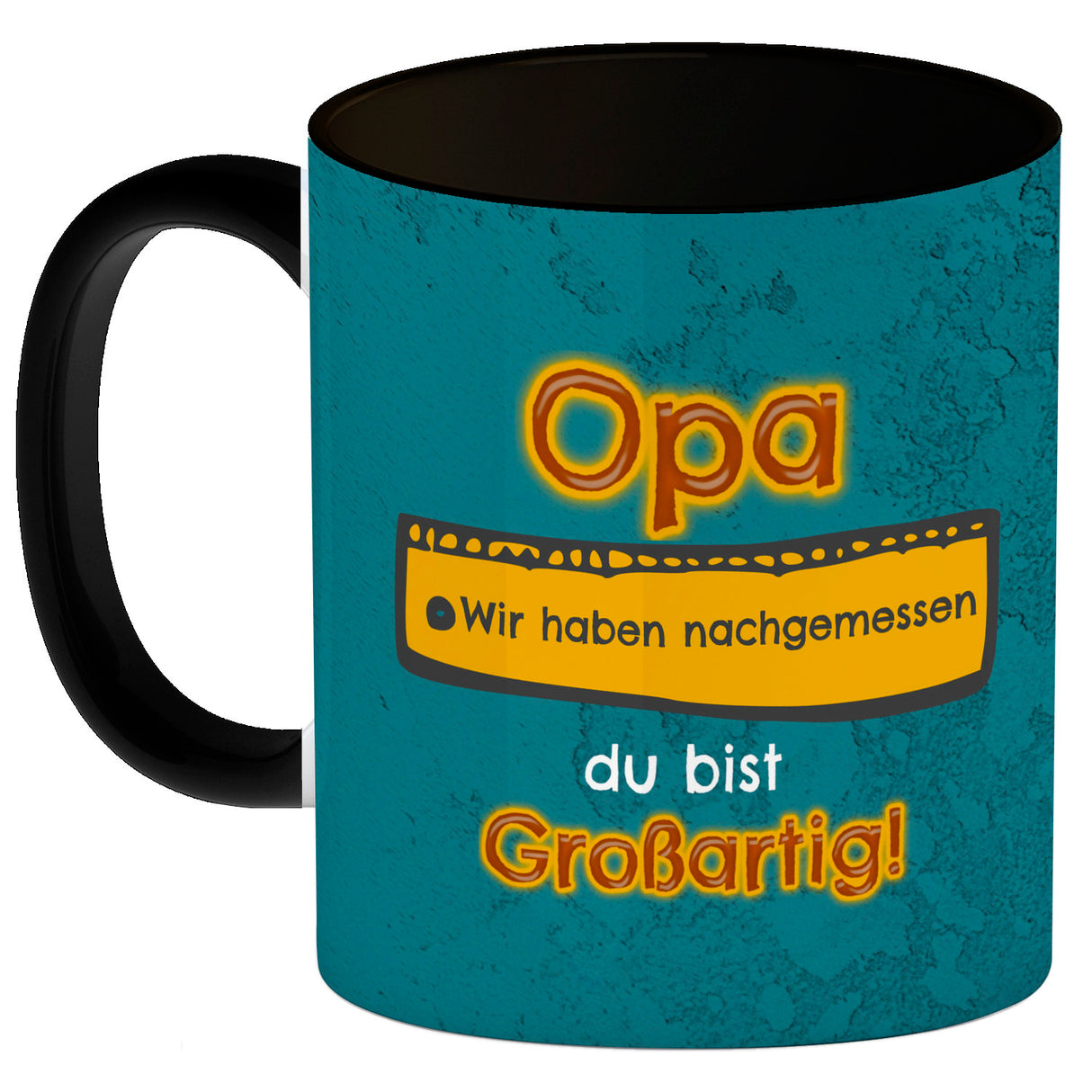 Kaffeebecher Papa du bist großartig - Meterstab Vatertag Geschenk