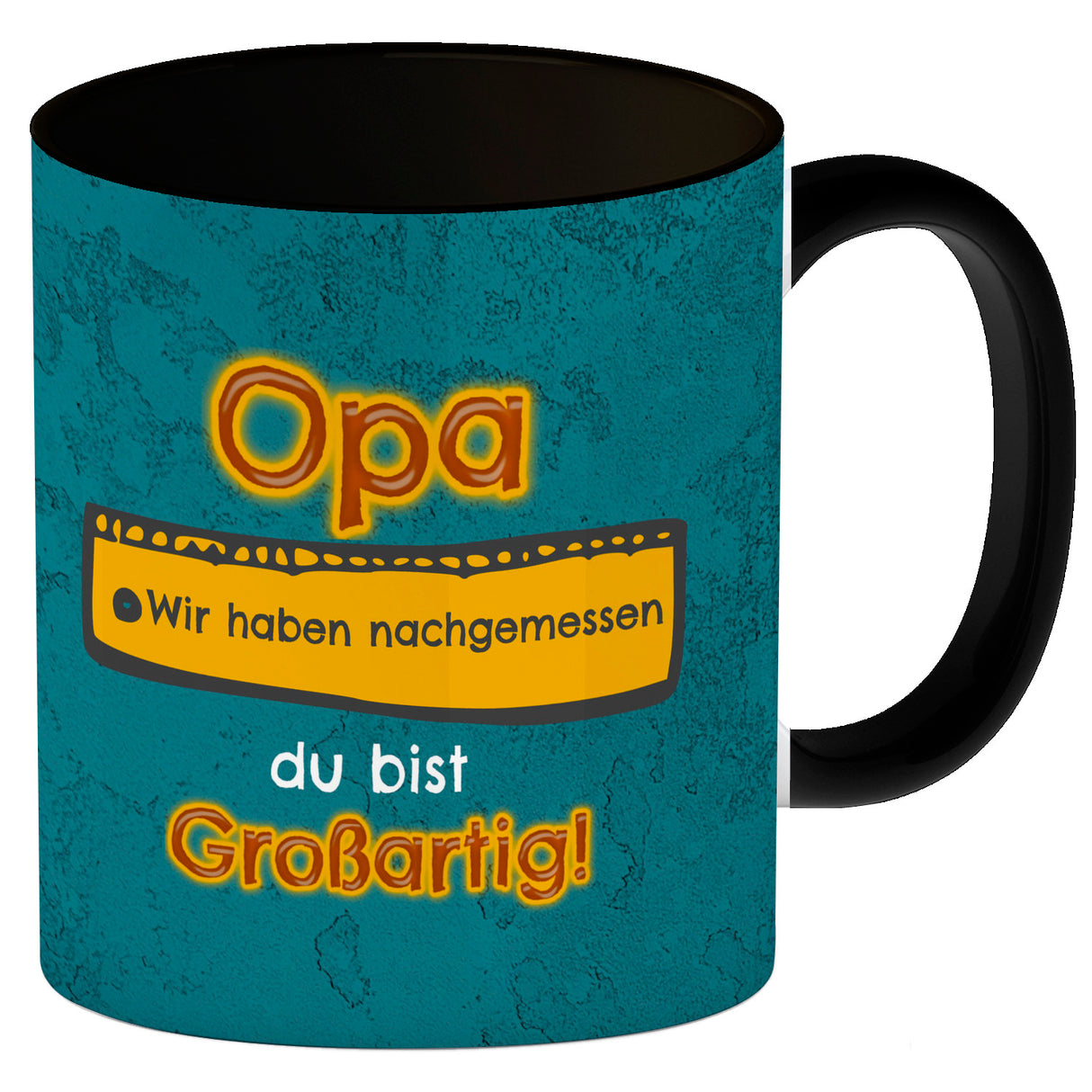 Kaffeebecher Papa du bist großartig - Meterstab Vatertag Geschenk