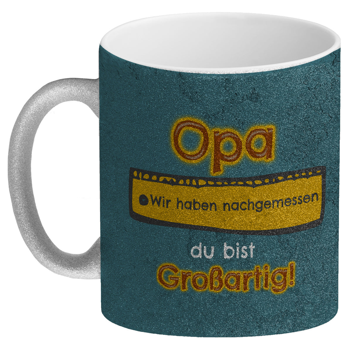 Kaffeebecher Papa du bist großartig - Meterstab Vatertag Geschenk