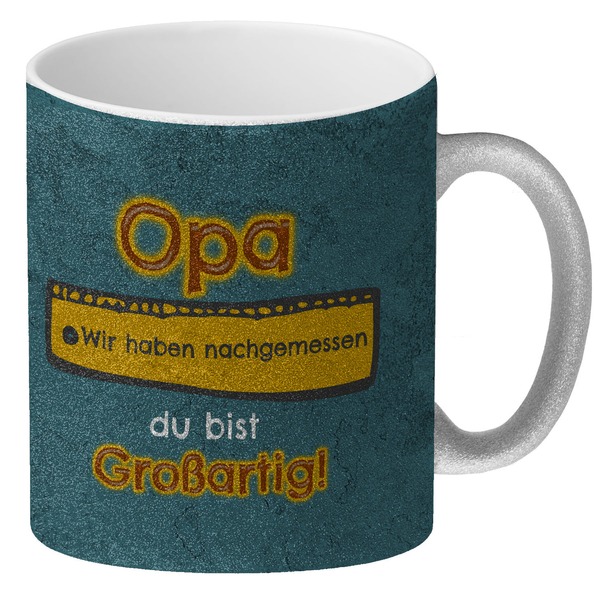 Kaffeebecher Papa du bist großartig - Meterstab Vatertag Geschenk