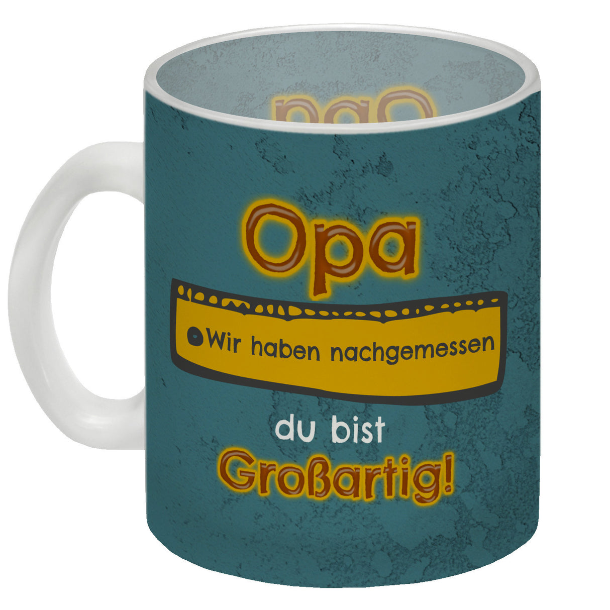 Kaffeebecher Papa du bist großartig - Meterstab Vatertag Geschenk