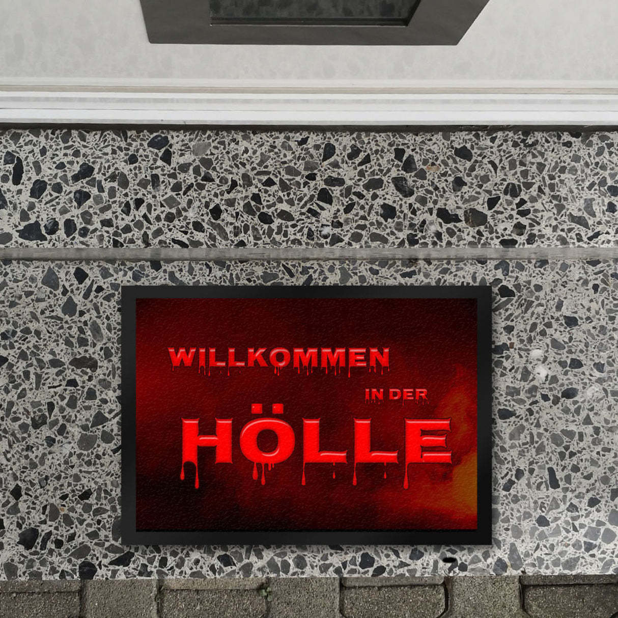 Willkommen in der Familienhölle Fußmatte