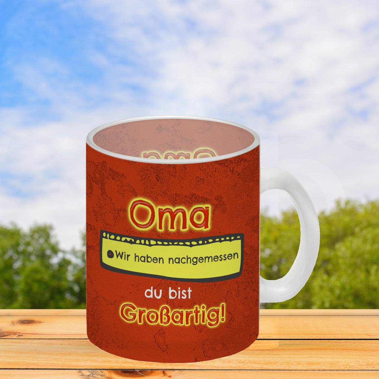 Kaffeebecher Mama du bist großartig - Meterstab Muttertag Geschenk