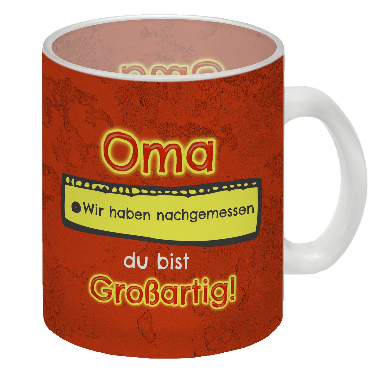 Kaffeebecher Mama du bist großartig - Meterstab Muttertag Geschenk