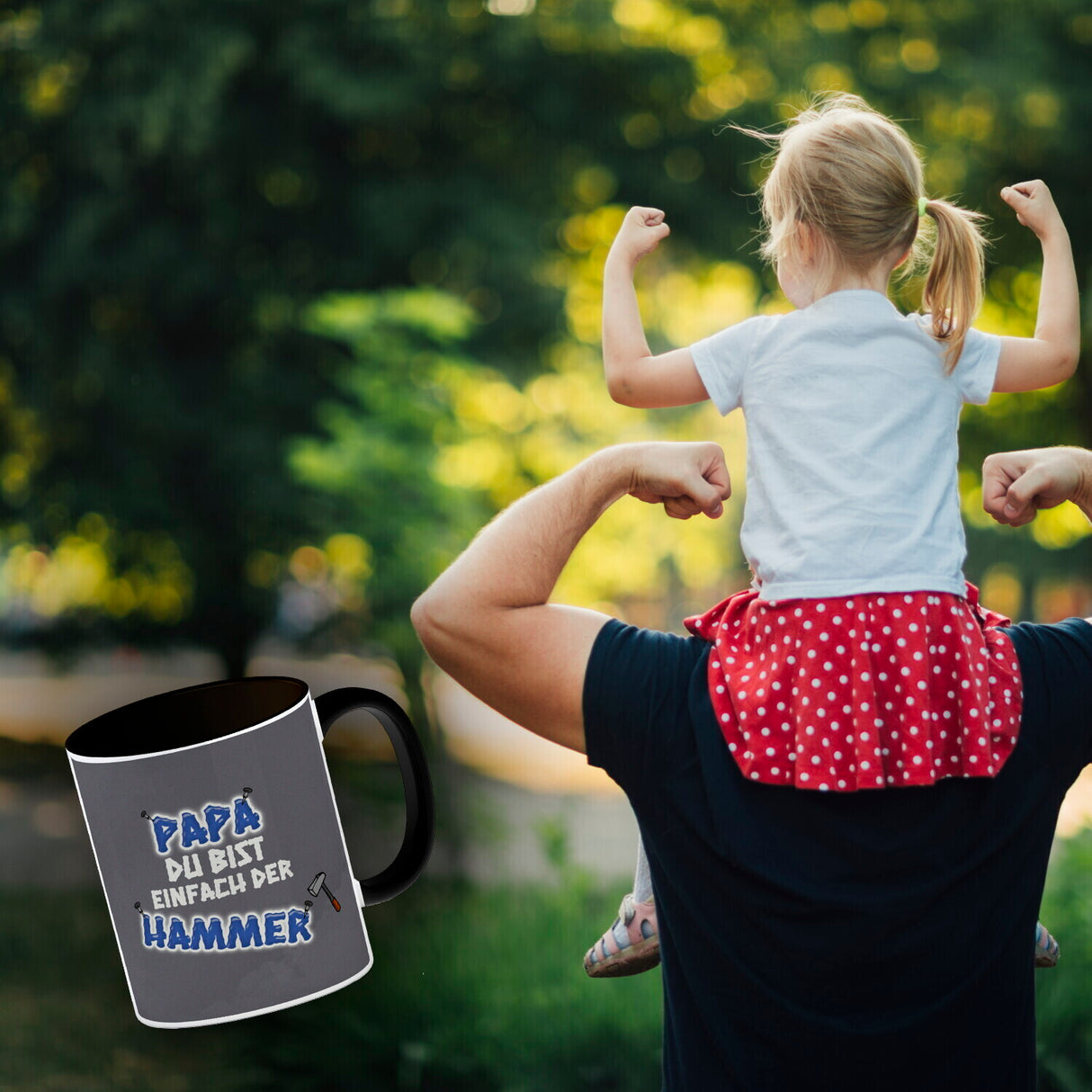 Kaffeebecher Papa Du bist einfach der Hammer - Vatertag Tasse