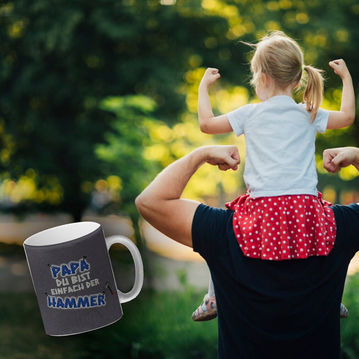 Kaffeebecher Papa Du bist einfach der Hammer - Vatertag Tasse
