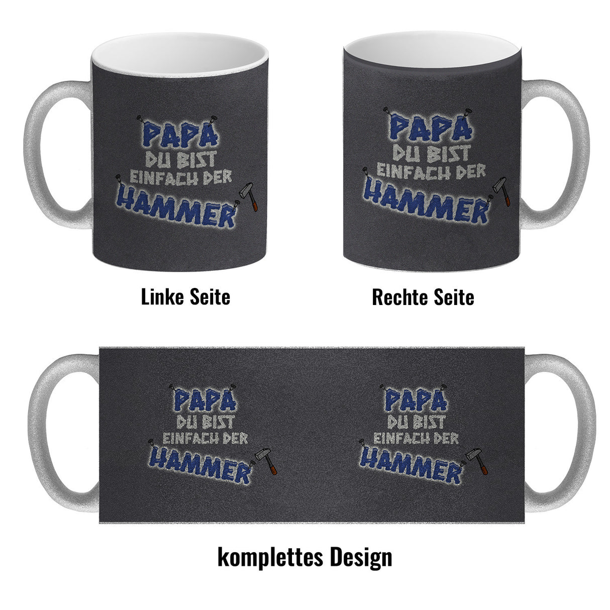 Kaffeebecher Papa Du bist einfach der Hammer - Vatertag Tasse