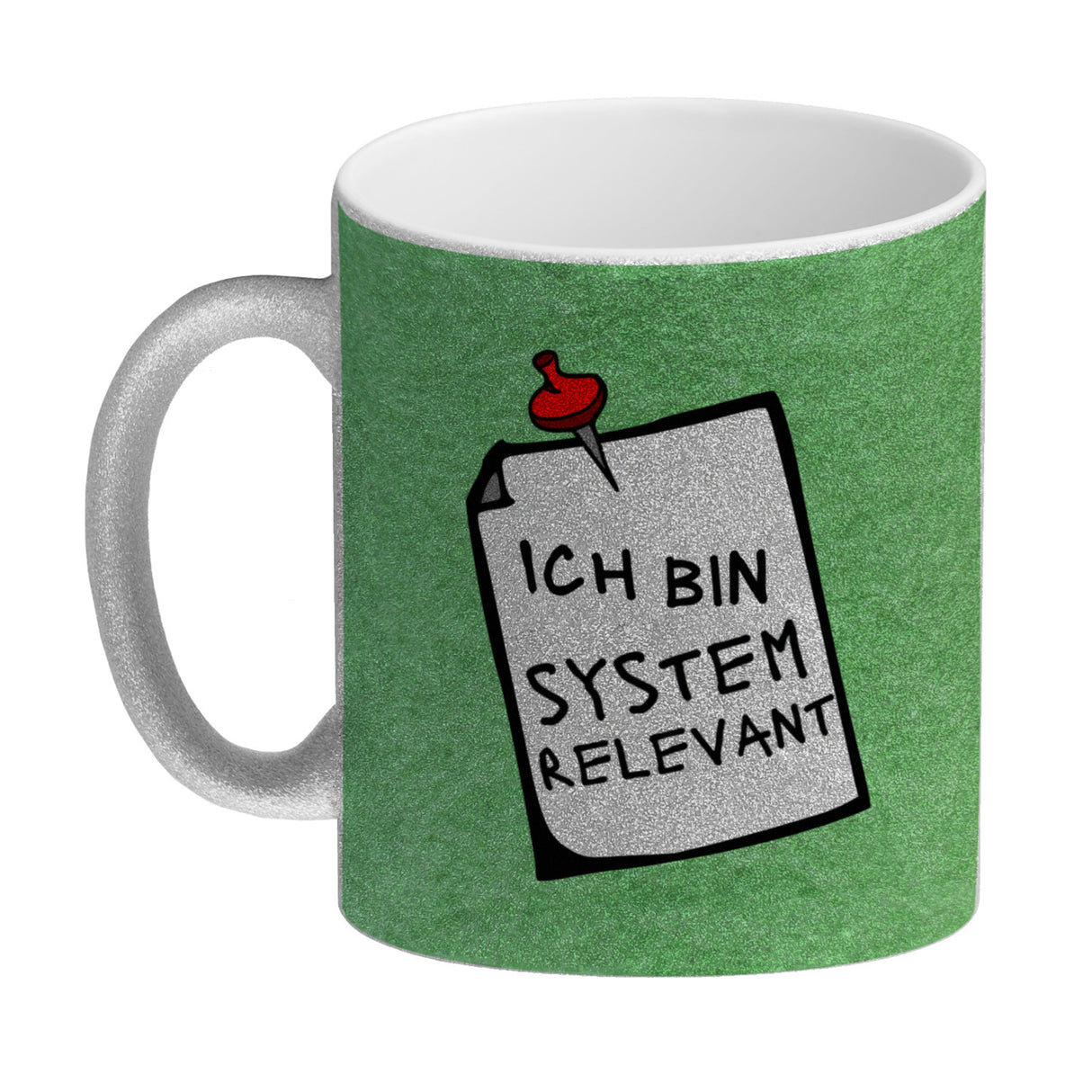 Kaffeebecher mit Spruch - Ich bin systemrelevant Arbeit Lustig Virus Krise