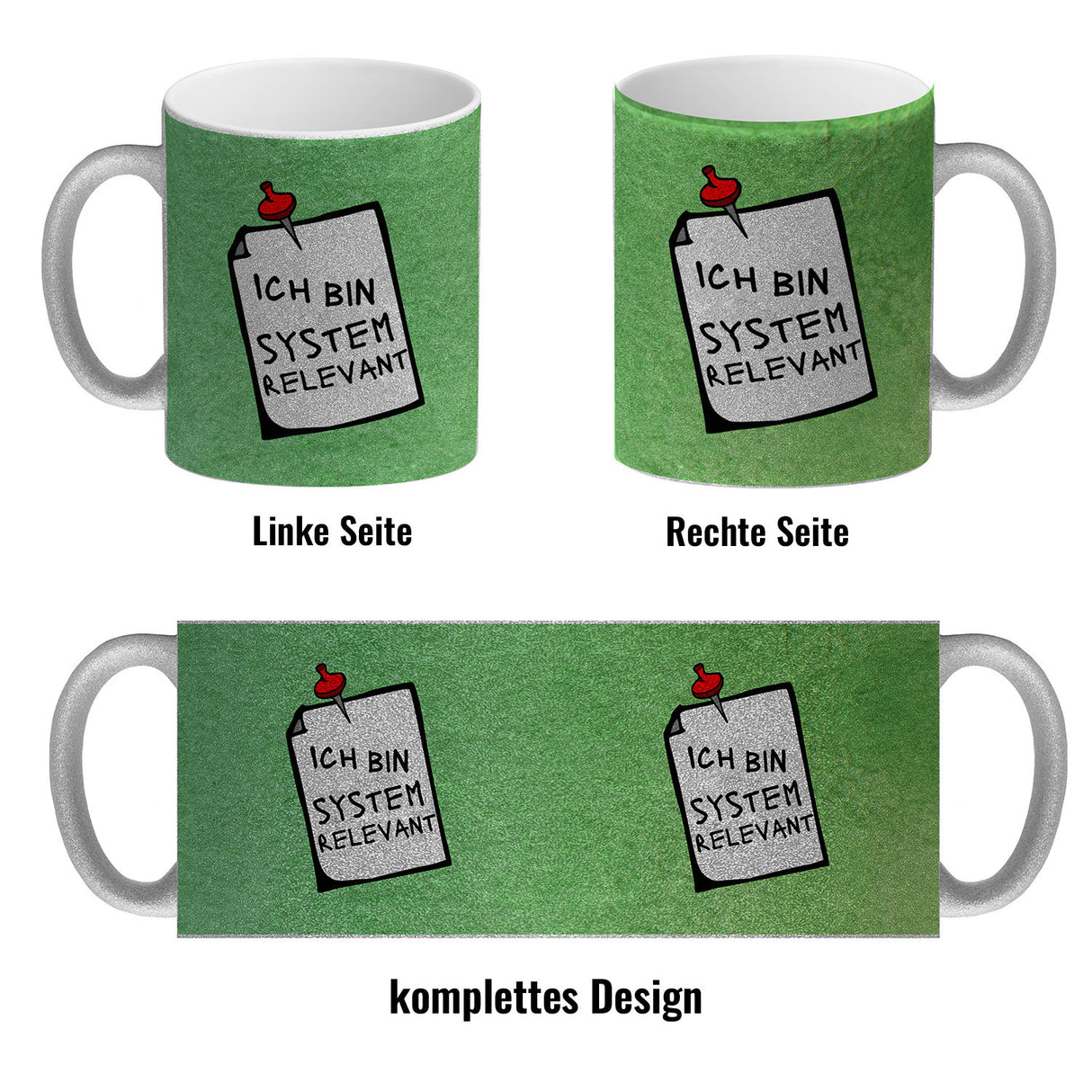 Kaffeebecher mit Spruch - Ich bin systemrelevant Arbeit Lustig Virus Krise