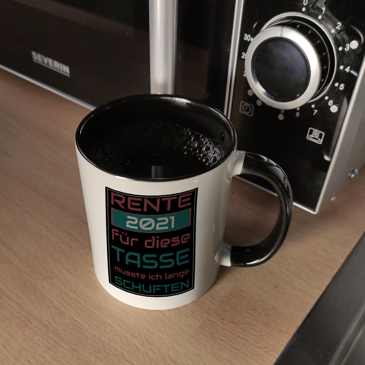 Rente 2021 Kaffeebecher - dafür musste ich lange arbeiten - Vintage Tasse bedruckt
