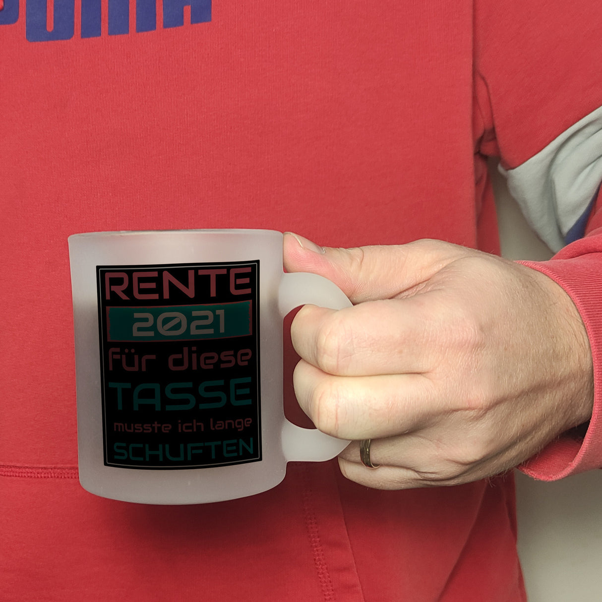 Rente 2021 Kaffeebecher - dafür musste ich lange arbeiten - Vintage Tasse bedruckt