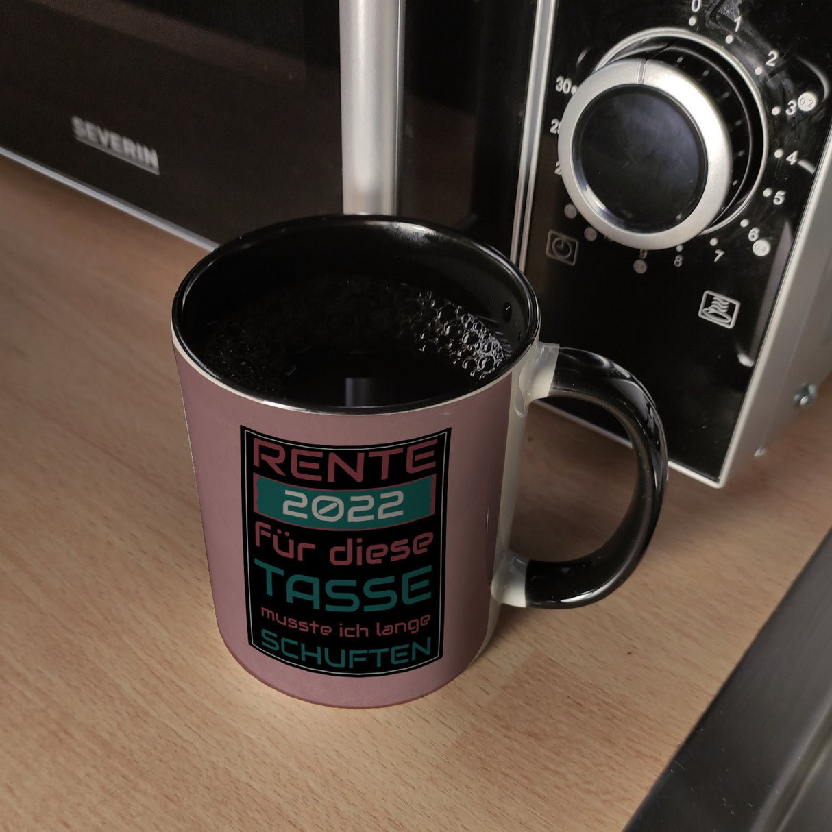 Rente 2022 Kaffeebecher - dafür musste ich lange arbeiten - Vintage Tasse bedruckt