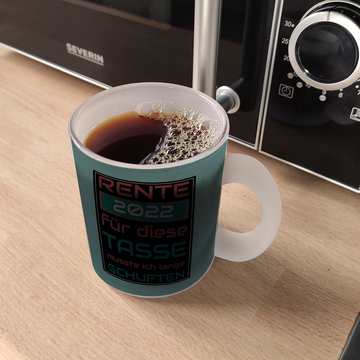 Rente 2022 Kaffeebecher - dafür musste ich lange arbeiten - Vintage Tasse bedruckt