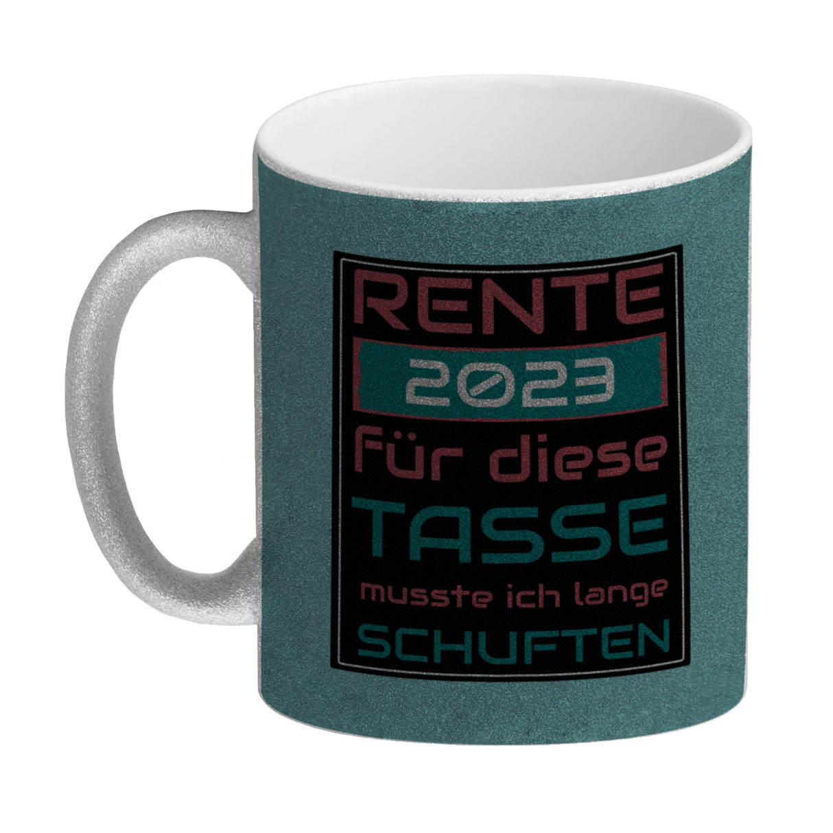 Rente 2023 Kaffeebecher - dafür musste ich lange arbeiten - Vintage Tasse bedruckt