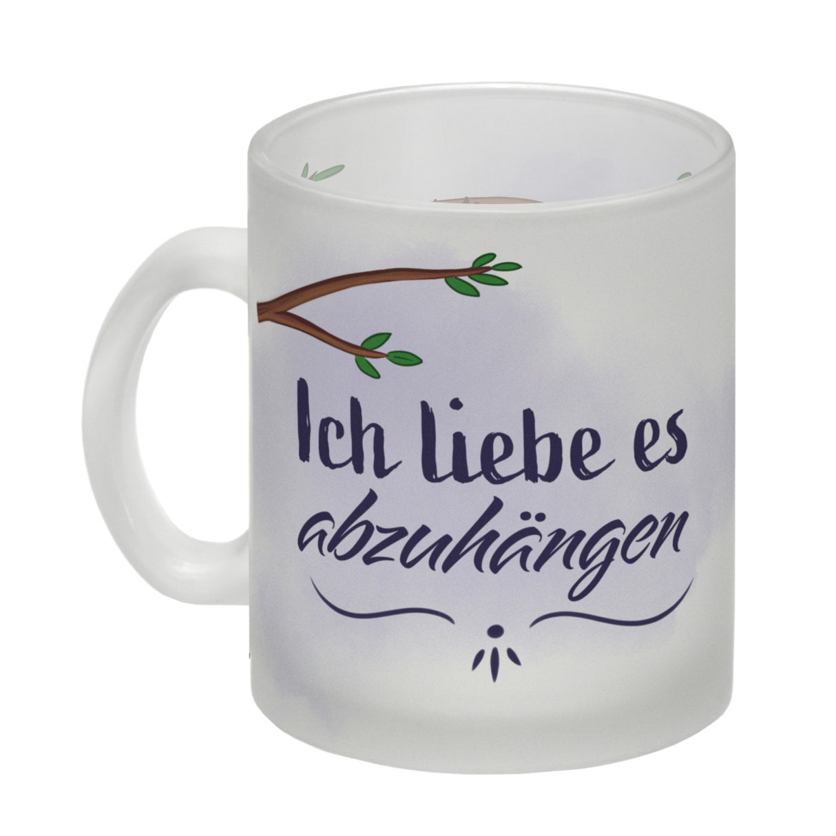 Ich liebe es abzuhängen Kaffeebecher mit lustiger Fledermaus