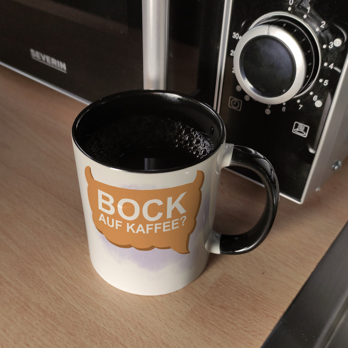 Bock auf Kaffee? Kaffeebecher mit lustigem Schafsbock